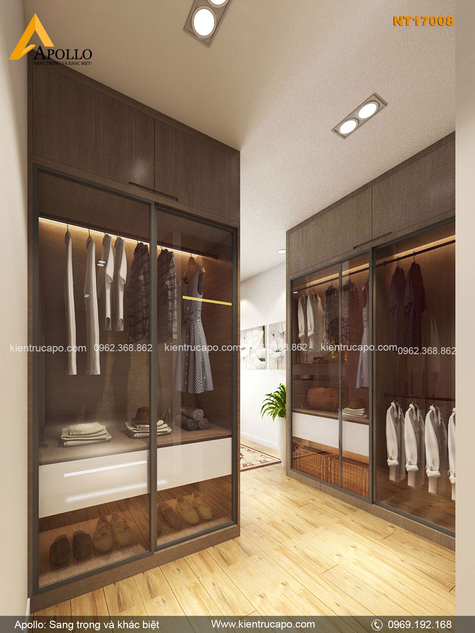 Mẫu Căn hộ chung cư dành cho gia đình trẻ (NT17008)